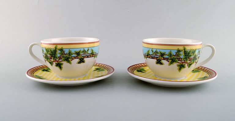 Gianni Versace for Rosenthal. To "Ivy Leaves Passion" kopper med underkop. Sent 
1900-tallet. 
