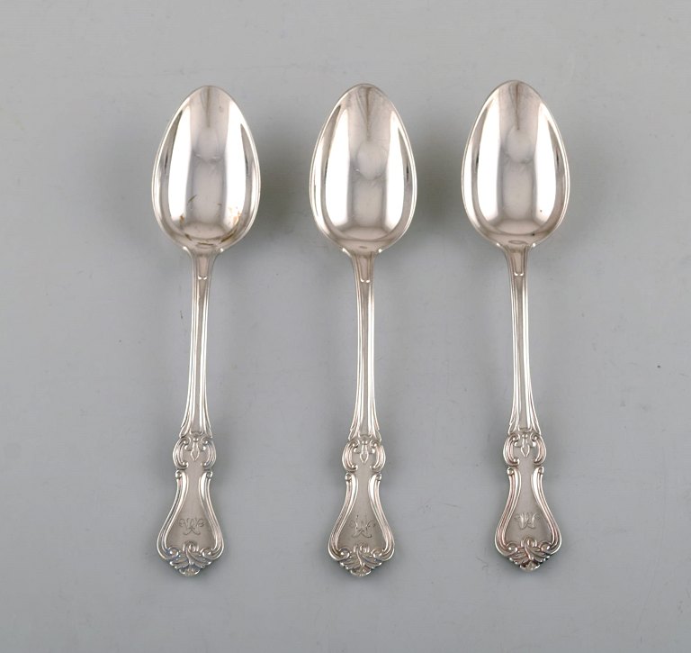 Karl Almgren, Sweden. Three teaspoons in silver (830). Dated 1931.

