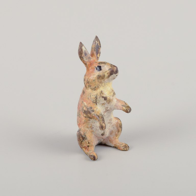 Wienerbronze, hare, bronzefigur af høj kvalitet.