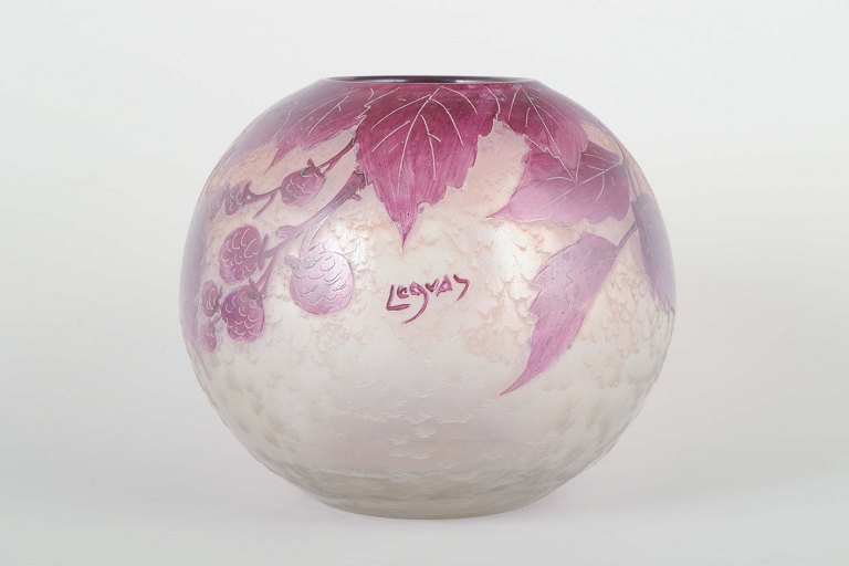 Légras, France
Art Deco art glass vase, 1930s.