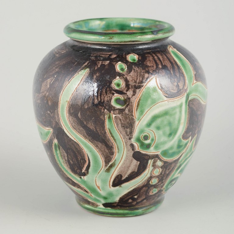 Humlebæk Keramik, vase, midten af 1900-tallet.