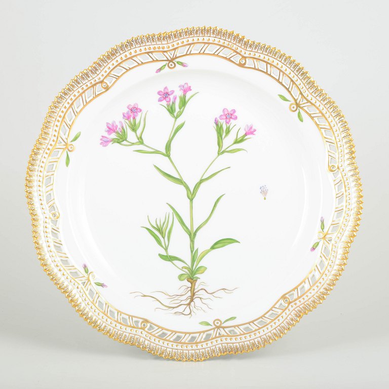 Royal Copenhagen – Flora DanicaStort gennembrudt fad, sen 1900-tallet.