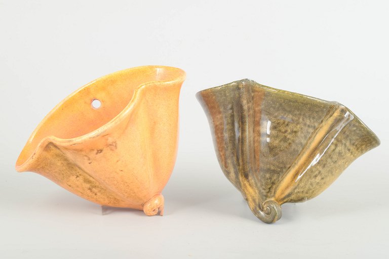 Kähler, DenmarkWall-hanging herb pots, 1930s.