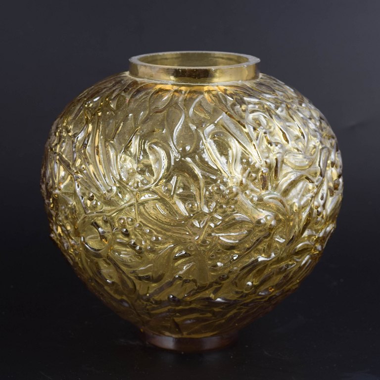 Fransk kunstglasvase, midt 1900-tallet.