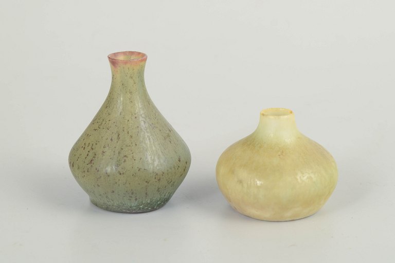 Carl-Harry Stålhane for RörstrandTwo Miniature Vases, mid 20th century.