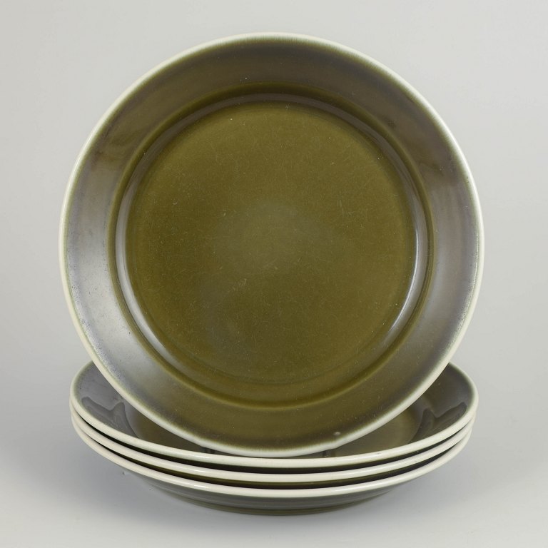 Stig Lindberg for Gustavsberg, set of 4 dinner plates.