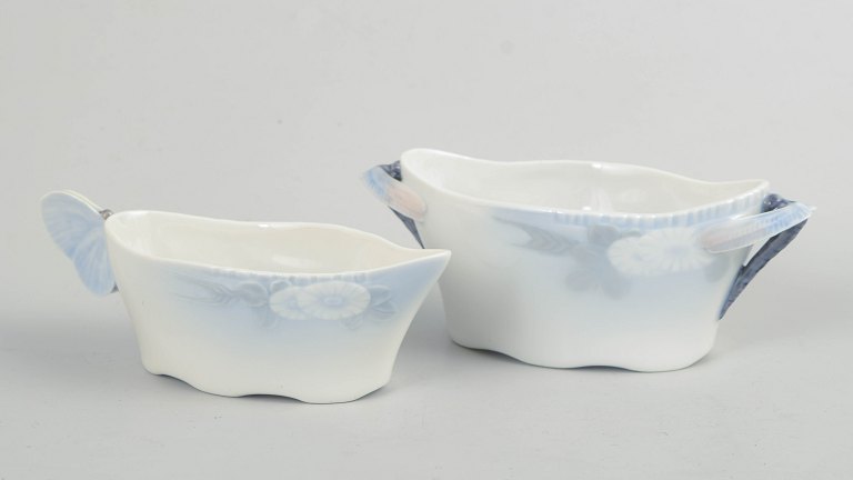 Royal Copenhagen, Midsummer Night’s Dream, creamer and sugar bowl.