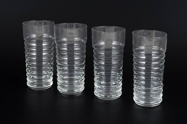Nanny Still for Riihimäen Lasi, sæt af fire drikkeglas.
