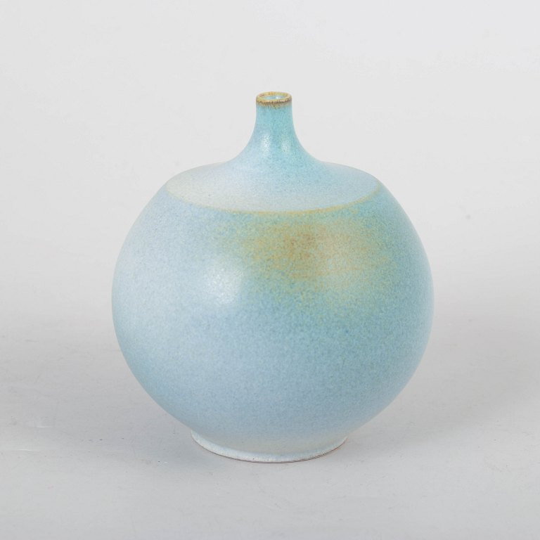 Unika svensk studiokeramik vase, signeret BS.