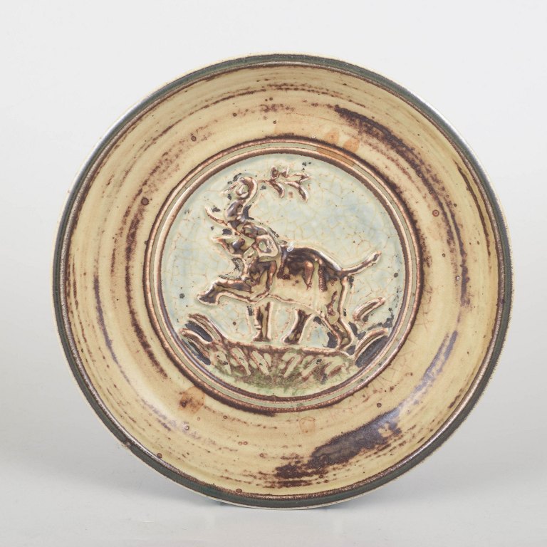 Knud Kyhn for Royal Copenhagen, stentøjsfad.