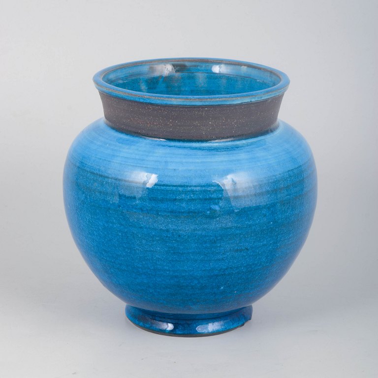 Nils Kähler for Kähler, turkis vase.